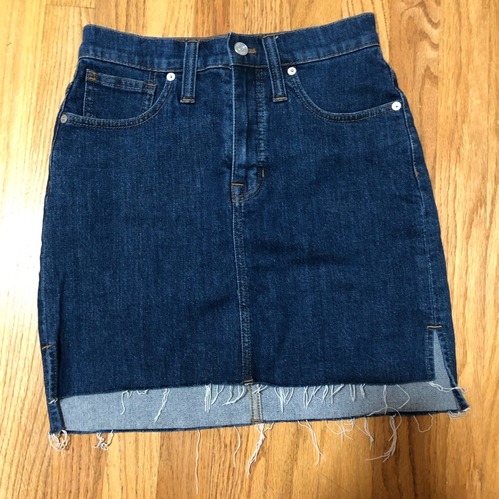 Madewell denim skirt